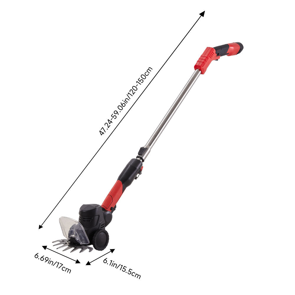 2-in-1 Cordless Hedge Trimmer – Handheld Electric Garden Tool