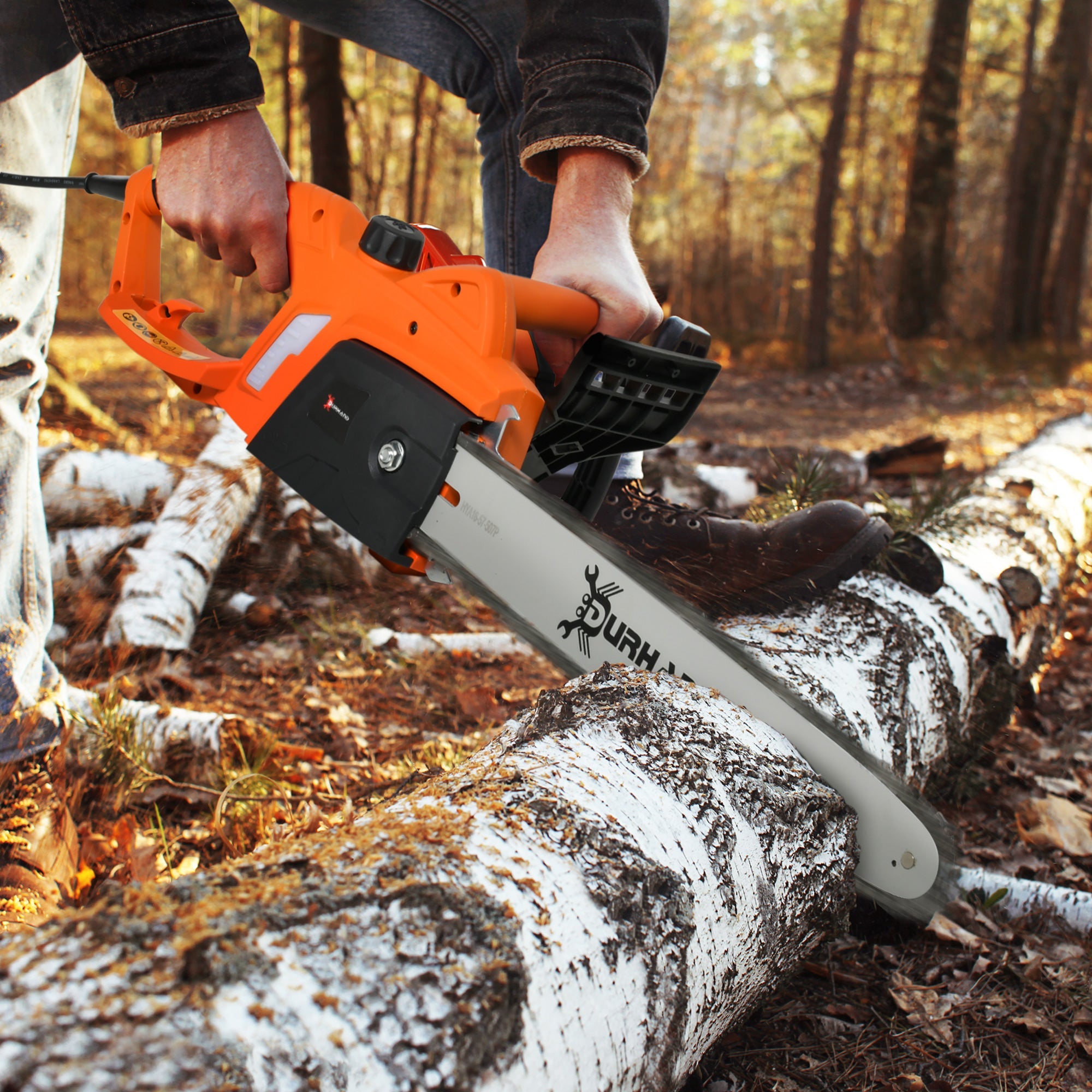 2000W Electric Chainsaw – Corded with 40cm Blade and Aluminum Build
