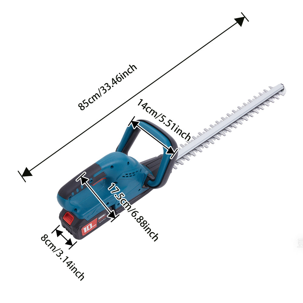 Cordless Brushless Hedge Trimmer – Handheld Battery-Powered Garden Tool