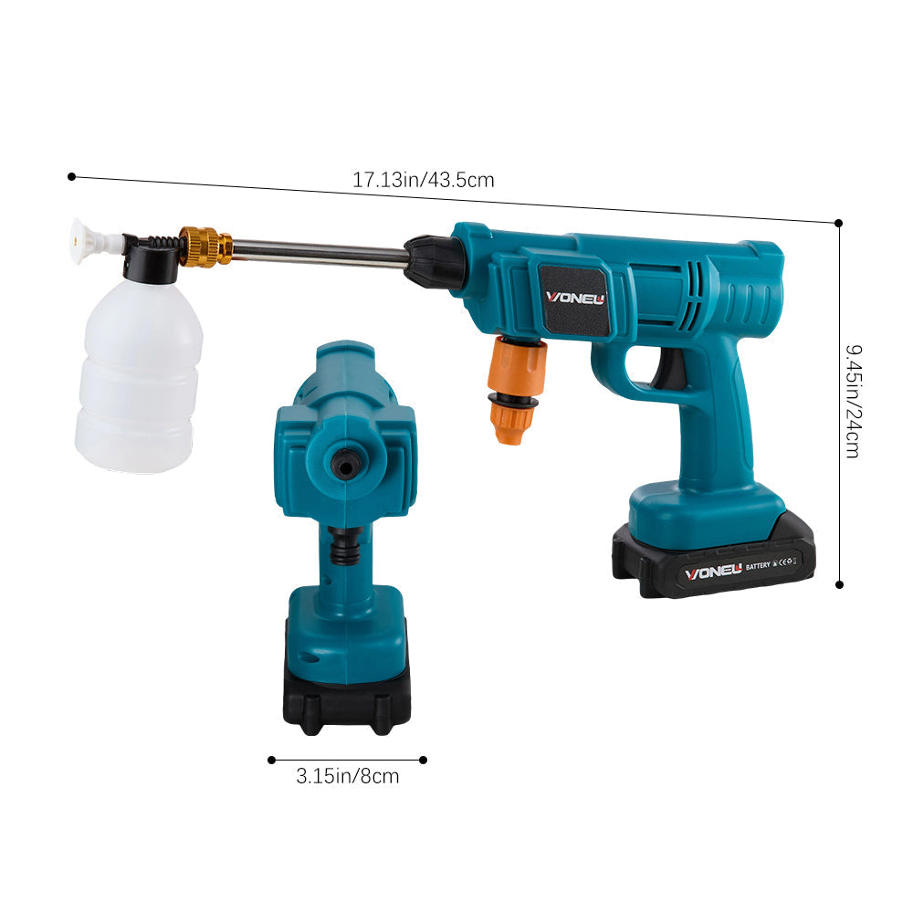 Electric Handheld Pressure Washer – Cordless with 1 Rechargeable Battery