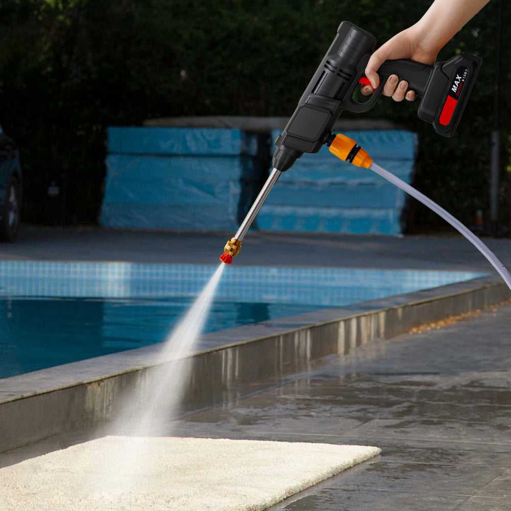 Electric Handheld Pressure Washer – Cordless Cleaner with 2 Batteries