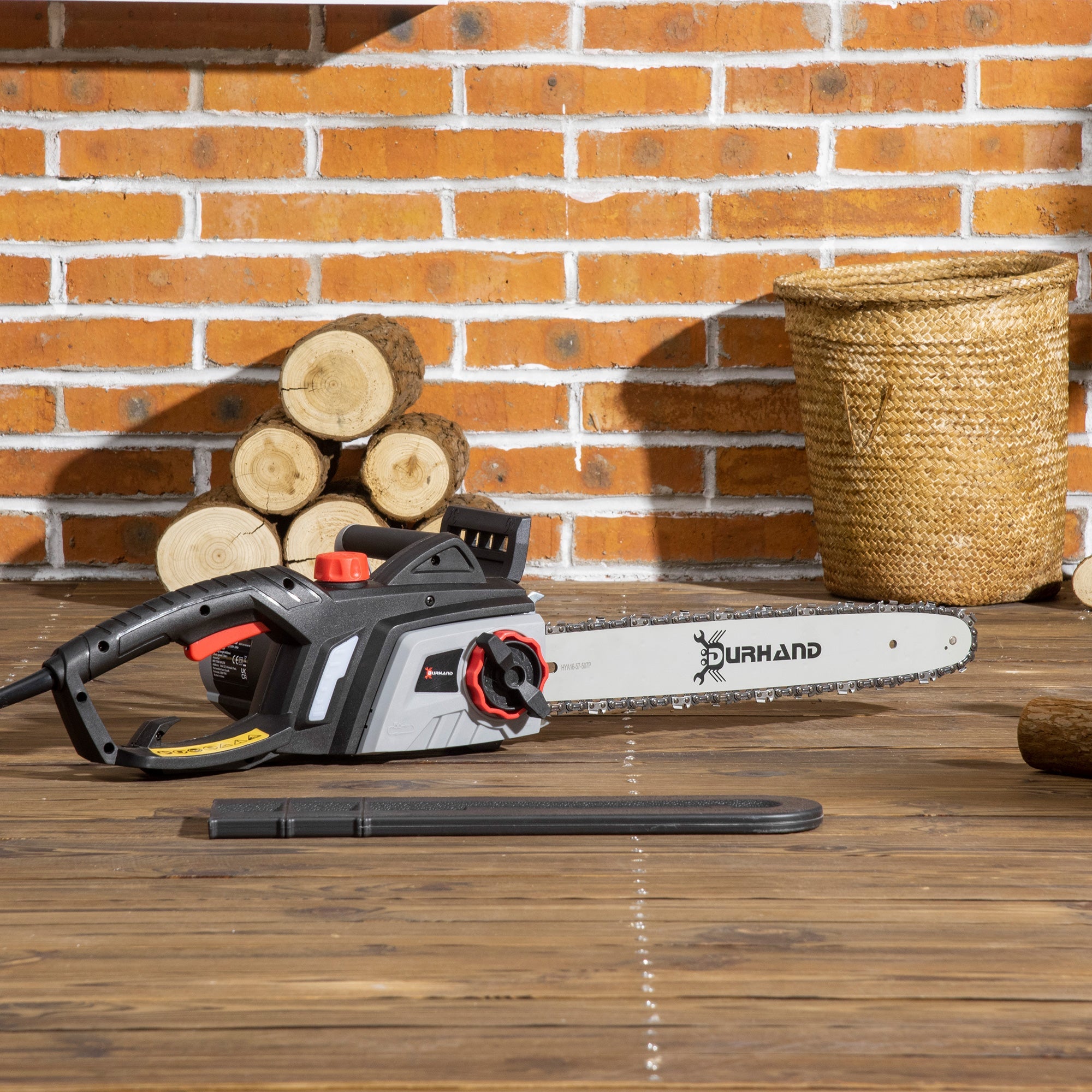 Electric Chainsaw with Double Brake – Corded with Auto Lubrication System