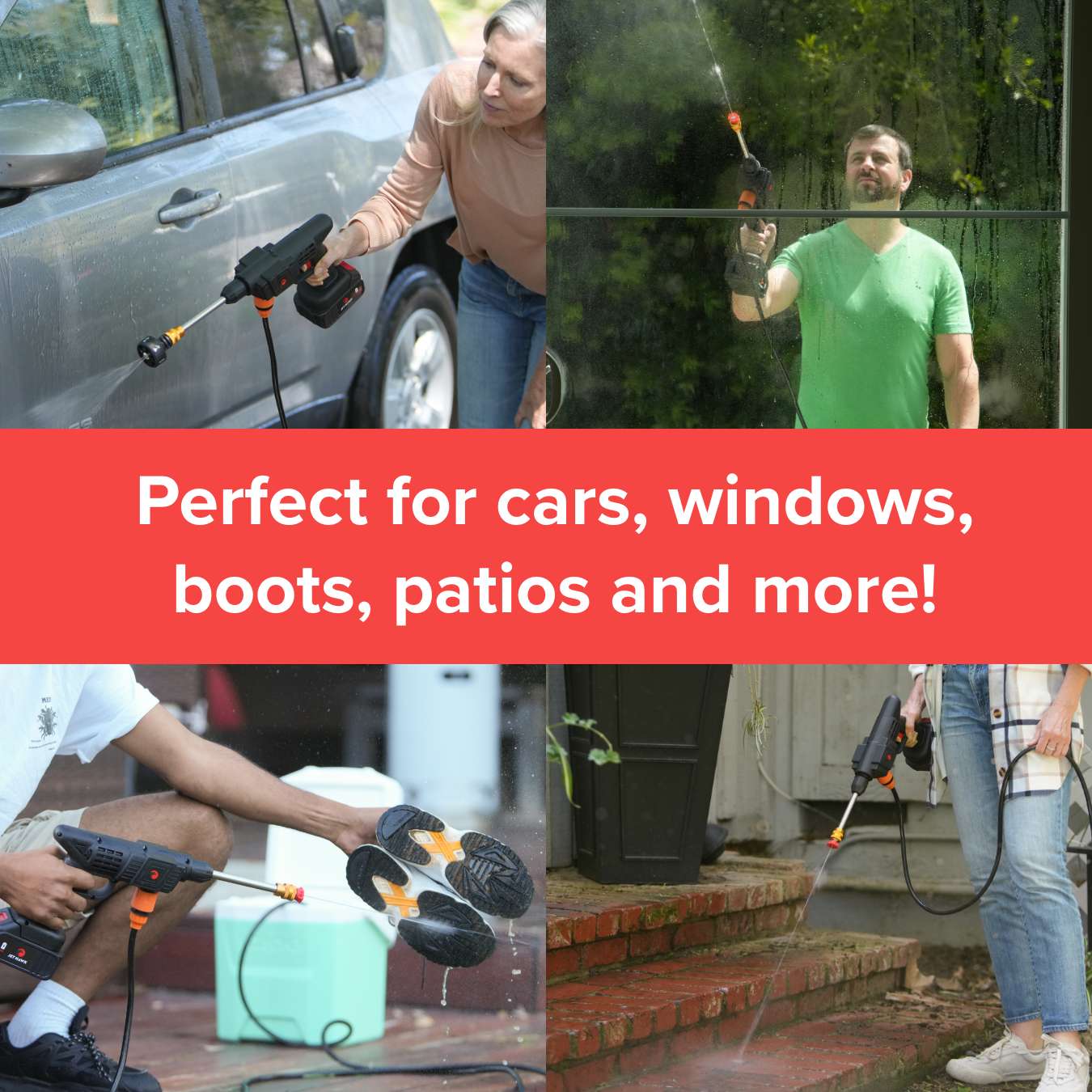 Cordless Portable Pressure Washer – Battery-Powered Jet Cleaner for Outdoor Use