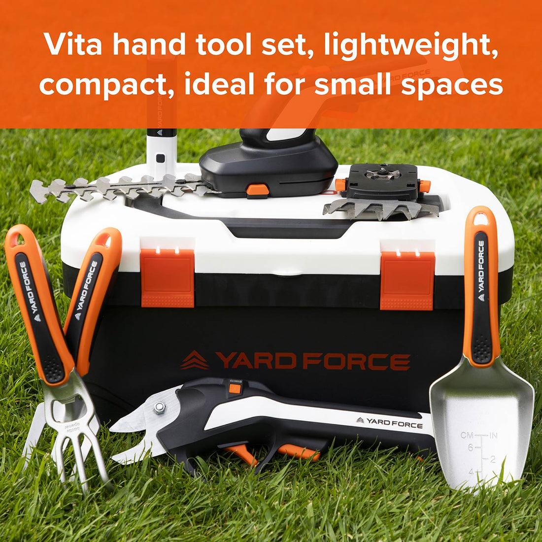 4V Cordless Garden Hand Tool Kit – Compact Set for Pruning and Trimming