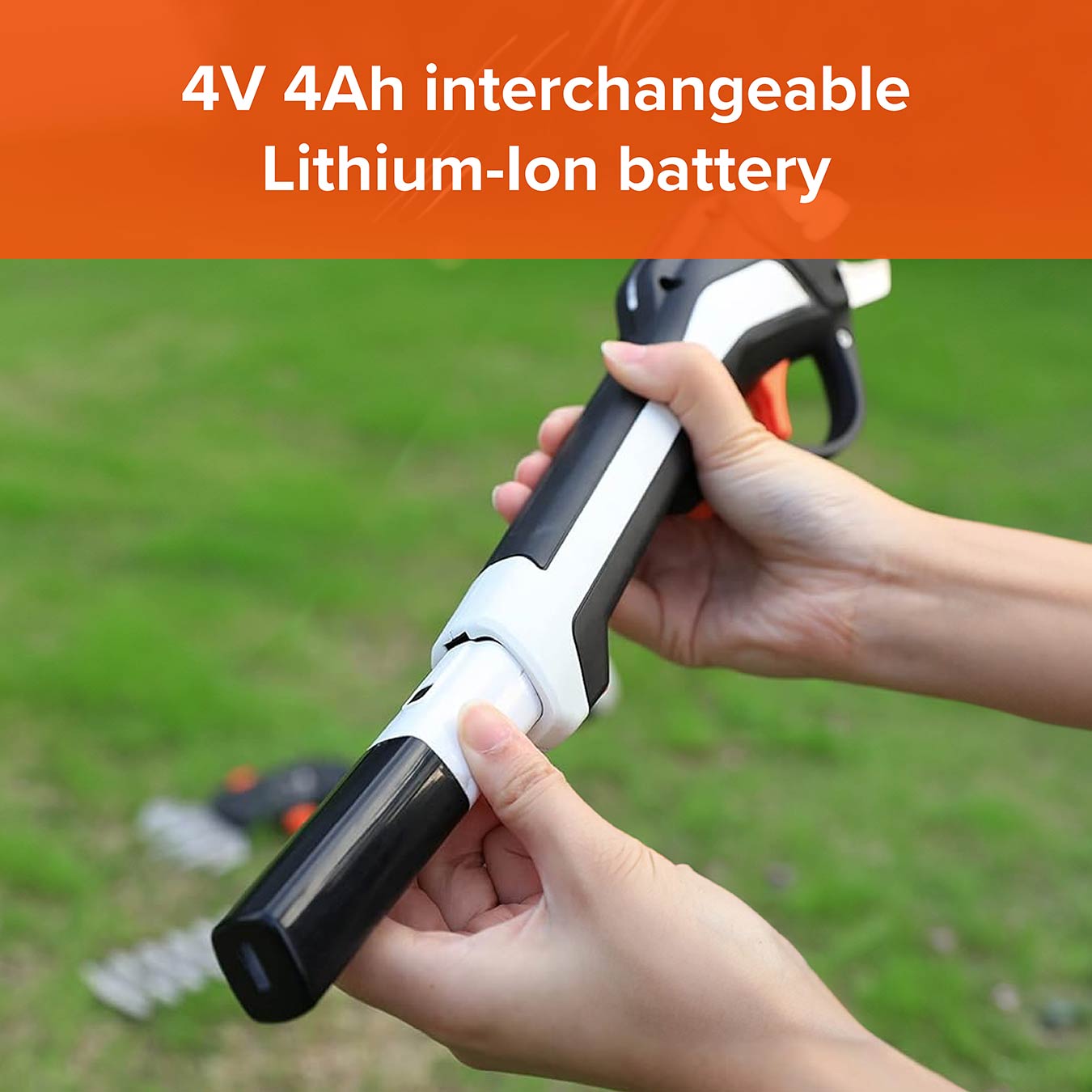 4V Cordless Garden Hand Tool Kit – Compact Set for Pruning and Trimming