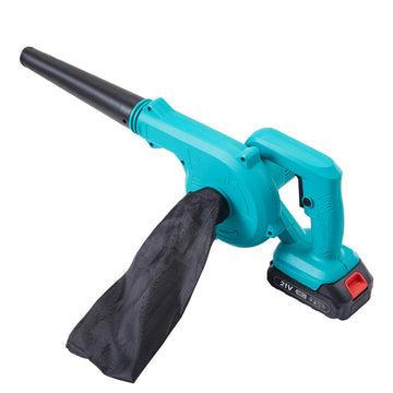 21V Cordless Leaf Blower and Vacuum – Handheld with Battery and Charger