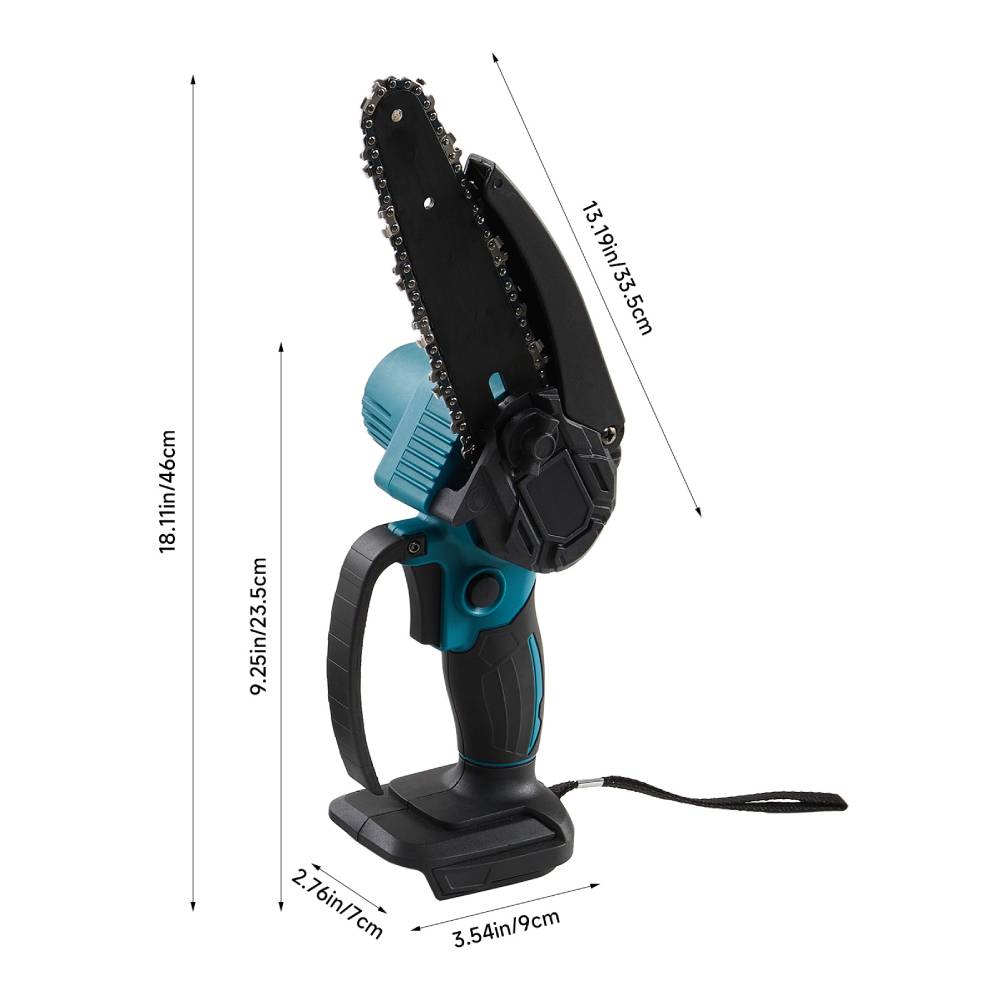 8-Inch Portable Cordless Chainsaw – Battery-Powered Garden Tool with 2 Batteries